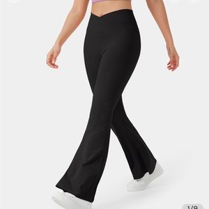 HALARA Crossover High Waisted Super Flare Leggings